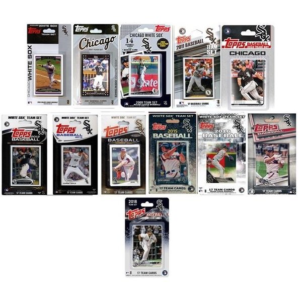 Williams & Son Saw & Supply C&I Collectables WSOX1219TS MLB Chicago White Sox 12 Different Licensed Trading Card Team Sets WSOX1219TS